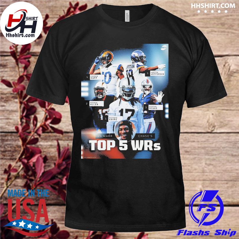 Ja'Marr Chase Top 5 WRs Vintage T-Shirt - Kaiteez