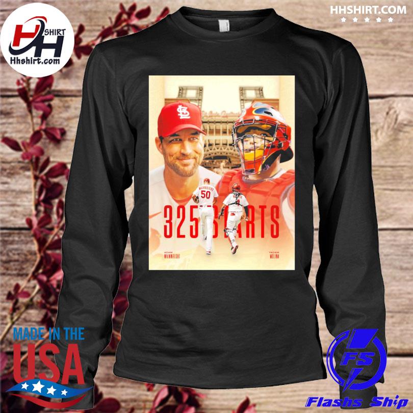 Adam Wainwright And Yadier Molina 325 Starts In MLB Unisex T-Shirt - REVER  LAVIE