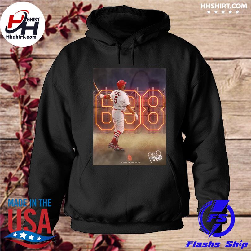 Albert pujols 698 career home runs st louis cardinals mlb shirt, hoodie,  longsleeve tee, sweater