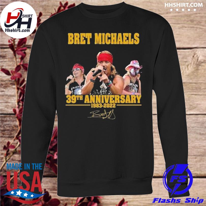 Bret Michaels 39th anniversary 1983 2022 signature shirt, hoodie