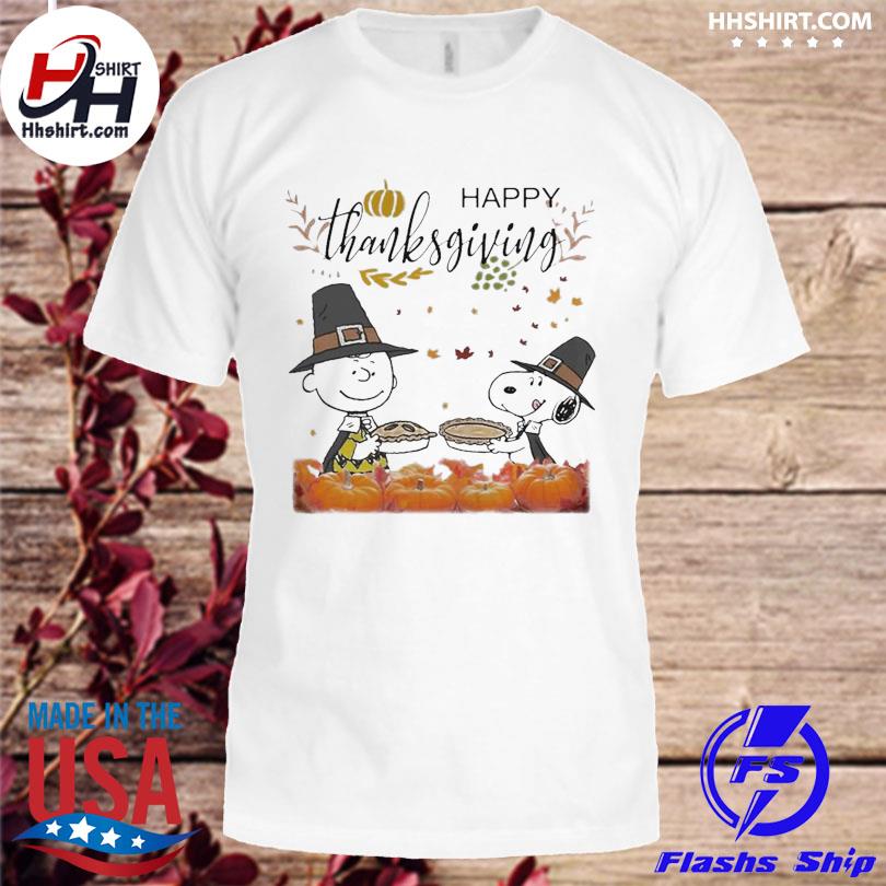 Snoopy Charlie Brown Happy Thanksgiving Peanuts Thanksgiving T