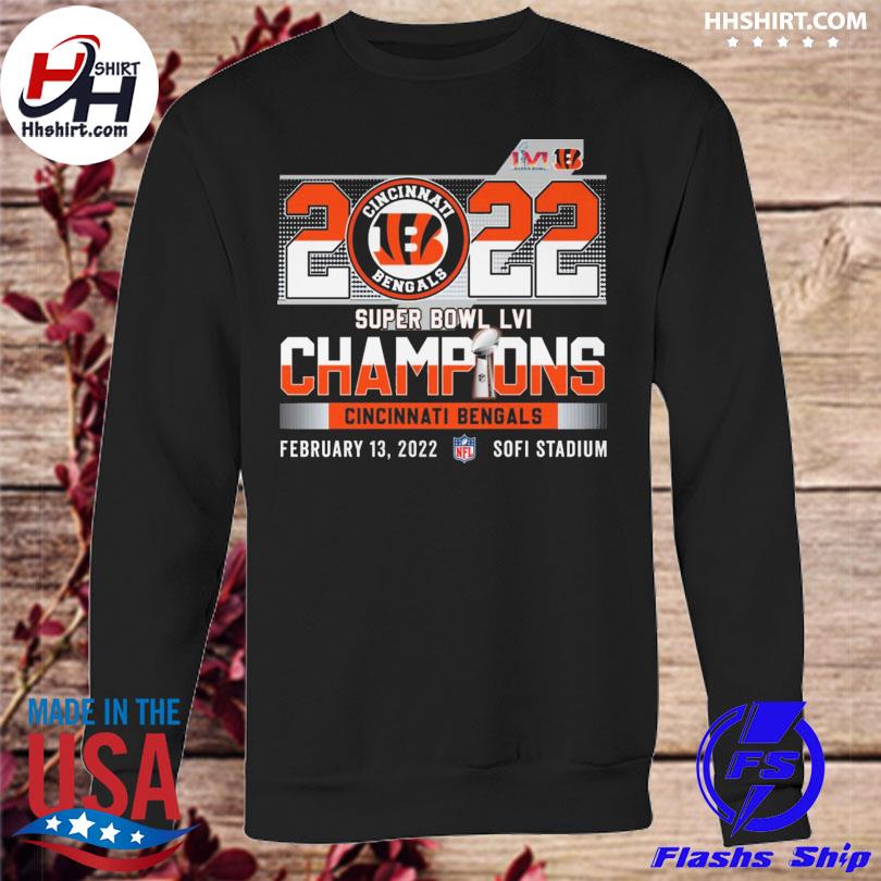 Official Cincinnati Bengals Super Bowl LVI Champion 2022 Shirt, hoodie,  longsleeve tee, sweater