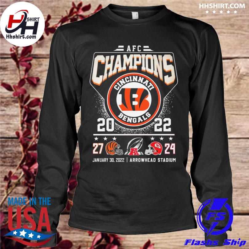 Cincinnati Bengals AFC Champions 2022 shirt,Sweater, Hoodie, And Long  Sleeved, Ladies, Tank Top