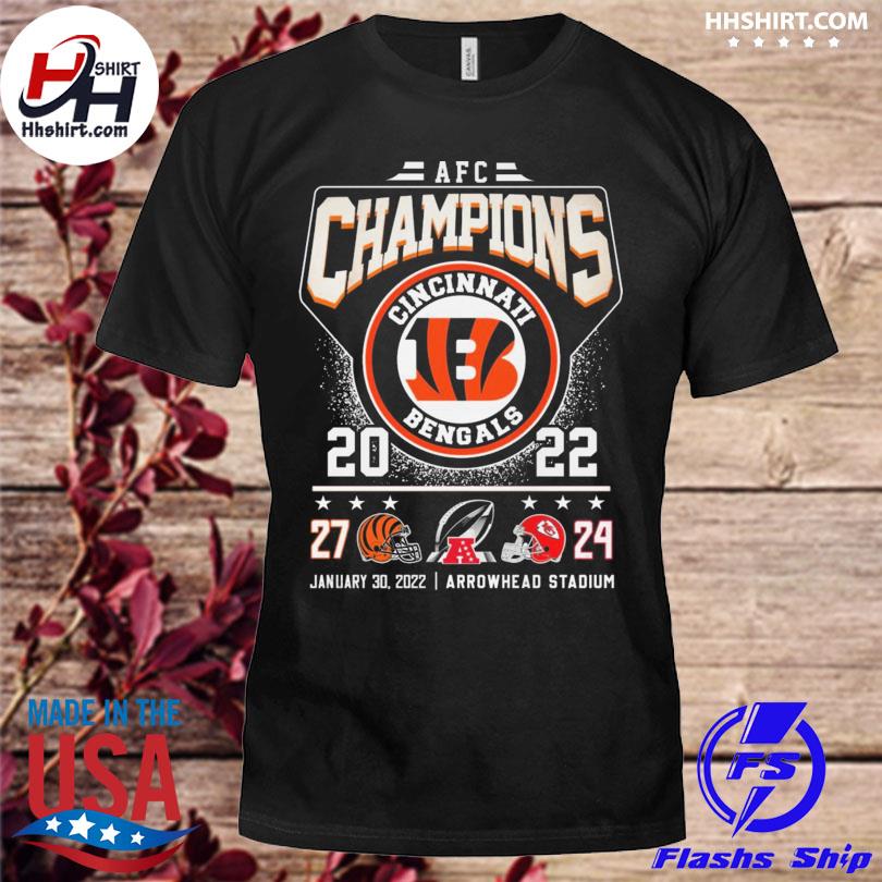 Cincinnati Bengals AFC Champions 2022 shirt,Sweater, Hoodie, And Long  Sleeved, Ladies, Tank Top