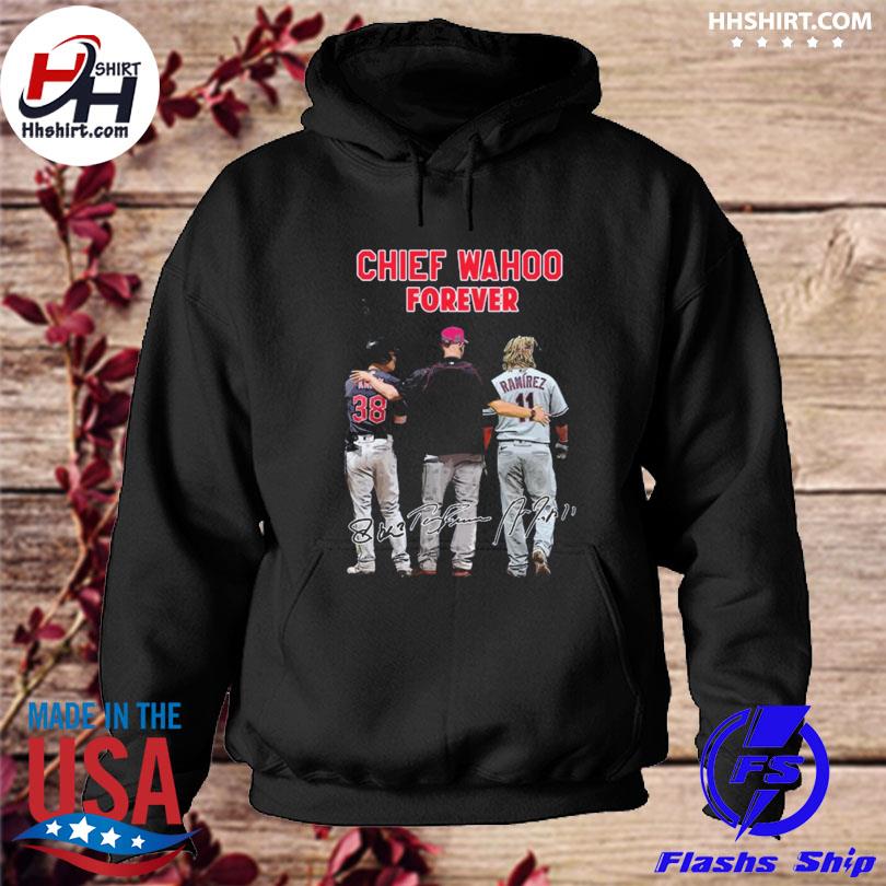 Cleveland Indians Chief Wahoo forever with signatures shirt, hoodie,  sweater, long sleeve and tank top