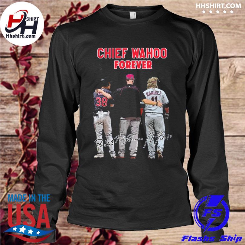 Cleveland Indians Chief wahoo forever ramirez 2022 signatures