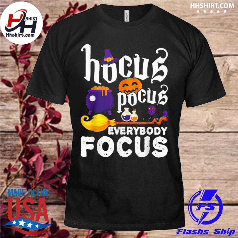 Hocus pocus everybody focus halloween outfit halloween witch shirt