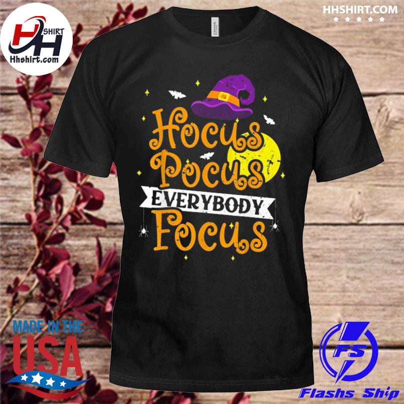 Hocus pocus everybody focus halloween teacher shirt