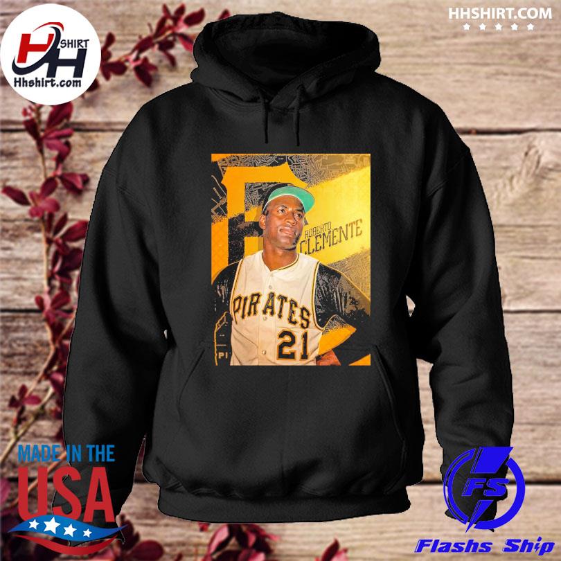 Roberto clemente in Pittsburgh pirates mlb essential shirt, hoodie,  longsleeve tee, sweater