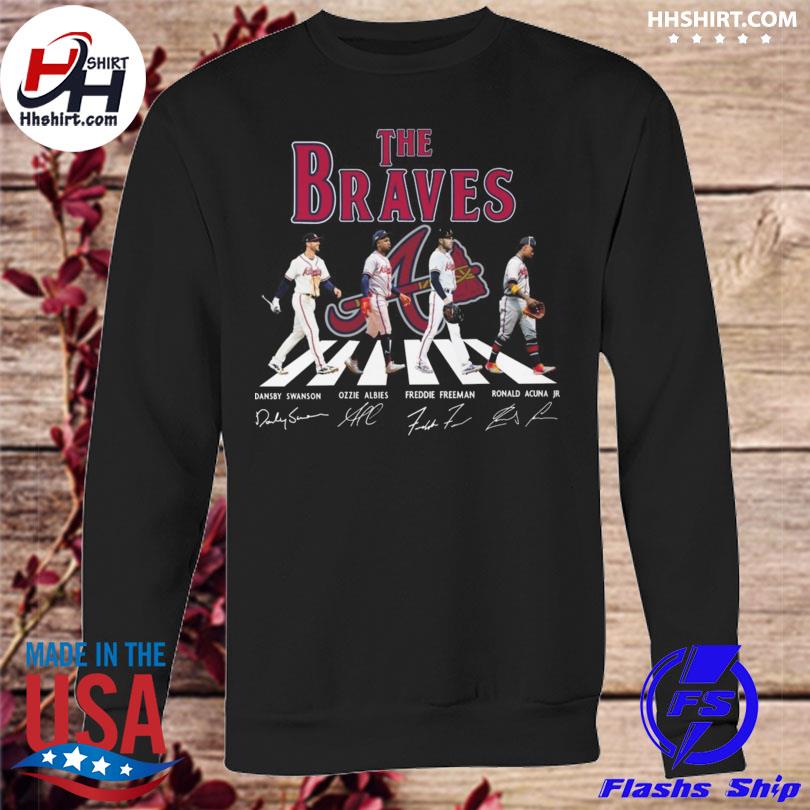 The Atlanta Braves Abbey Road The Beatles signatures shirt hoodie,  sweatshirt, longsleeve tee