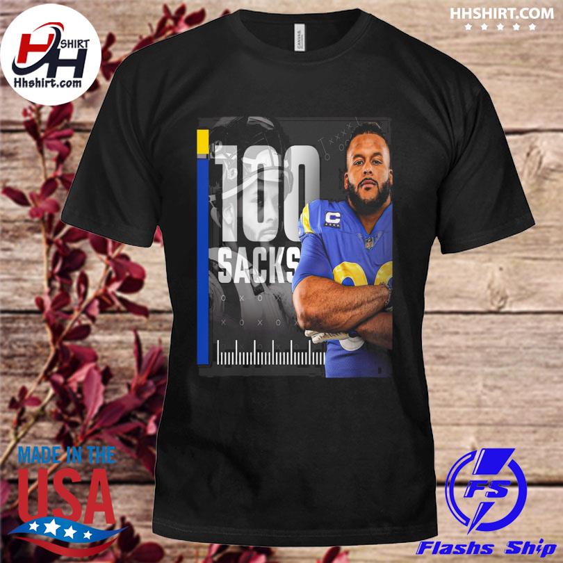 Los Angeles Football T Shirt 100% Cotton Tee Aaron Donald La