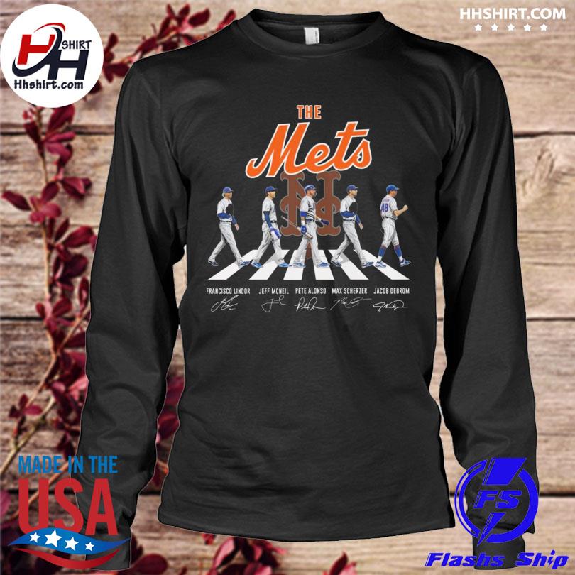 The Mets walking the Abbey road signatures shirt, hoodie, tank top