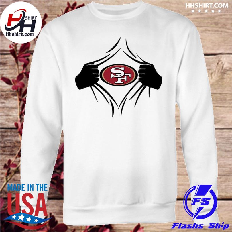 With hand open san francisco 49ers shirt, hoodie, longsleeve tee, sweater