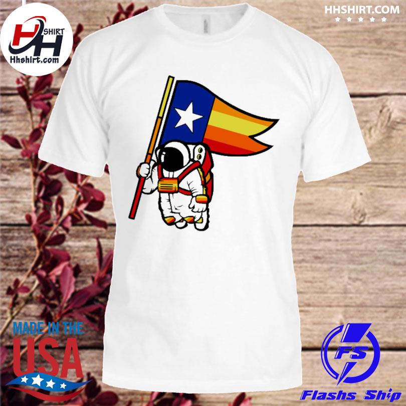 Houston champ Texas flag astronaut space city shirt