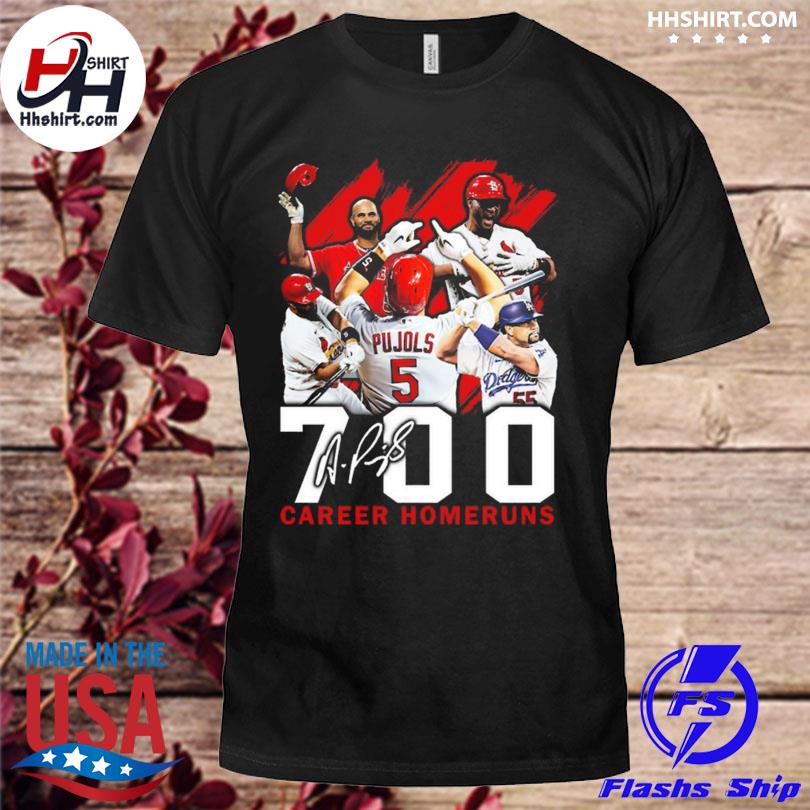 St Louis Cardinals Albert Pujols career home runs signature shirt