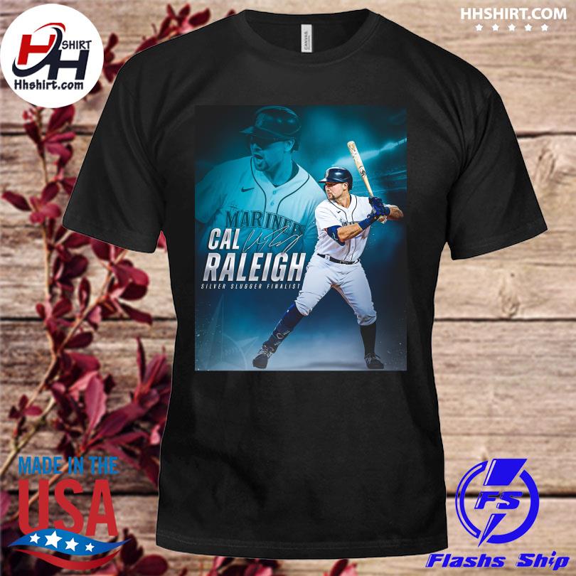 Cal Raleigh Seattle Mariners silver slugger finalist signature shirt