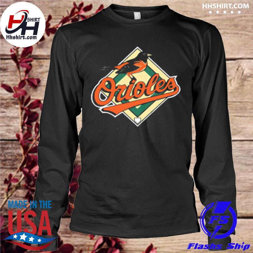 Baltimore Orioles Homage Hand-Drawn Logo Tri-Blend T-Shirt - Charcoal