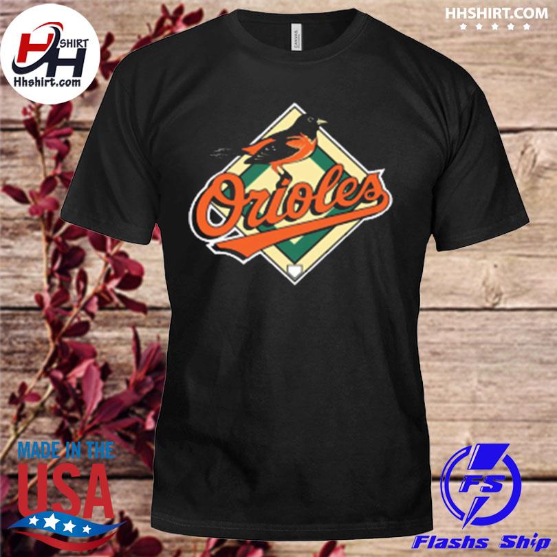 Baltimore Orioles Homage Hand-Drawn Logo Tri-Blend T-Shirt - Charcoal
