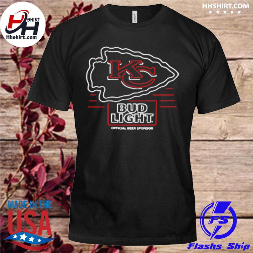 Bud Light Kansas City Chiefs NFL LED Sign T-Shirt