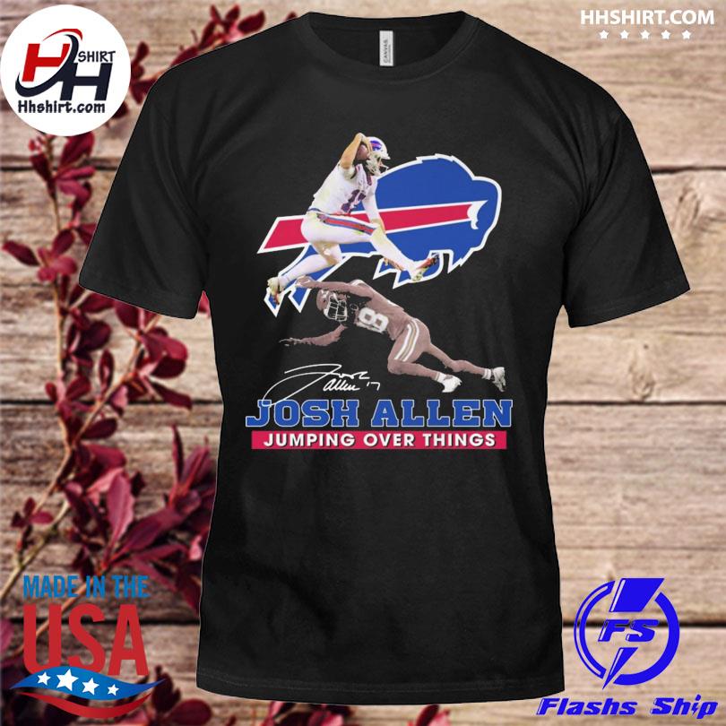 Buffalo Bills Josh Allen Jumping over things signature shirt, hoodie,  sweater, long sleeve and tank top