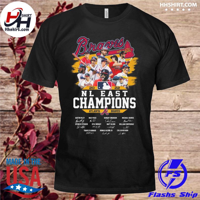 Official Atlanta Braves 2022 nl east champions signatures shirt, hoodie,  sweater, long sleeve and tank top