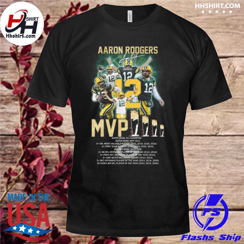 Green Bay Packers Aaron Rodgers MVP Champions signature shirt, hoodie,  sweater, long sleeve and tank top