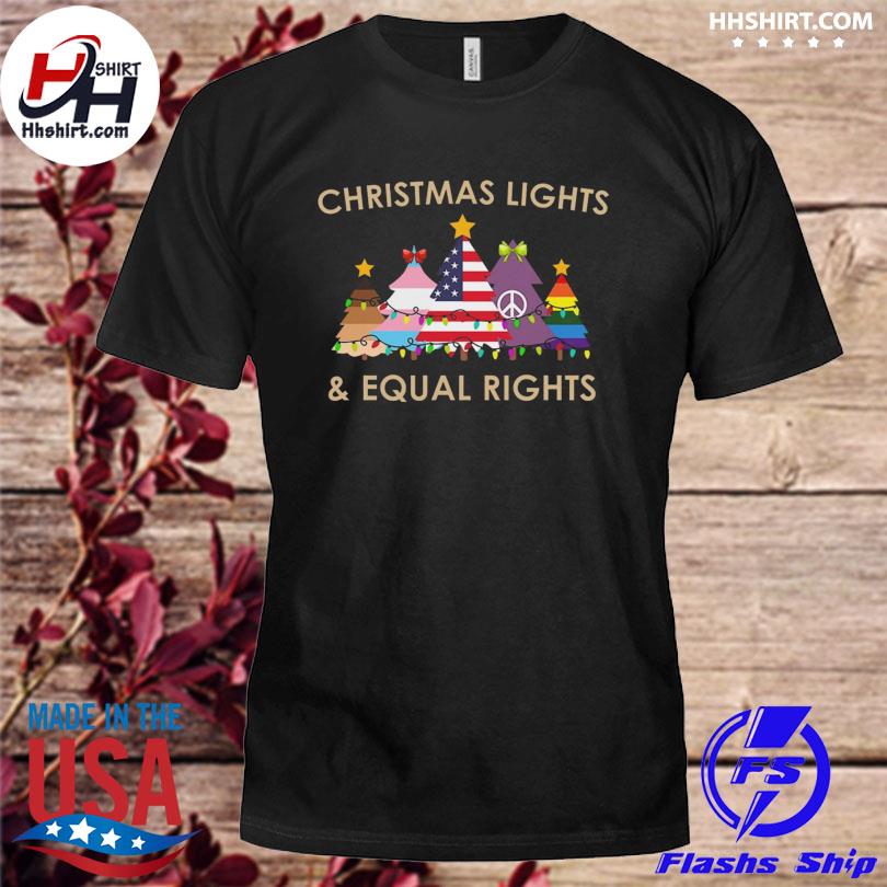 Hippie Christmas lights and equal right tree sweater