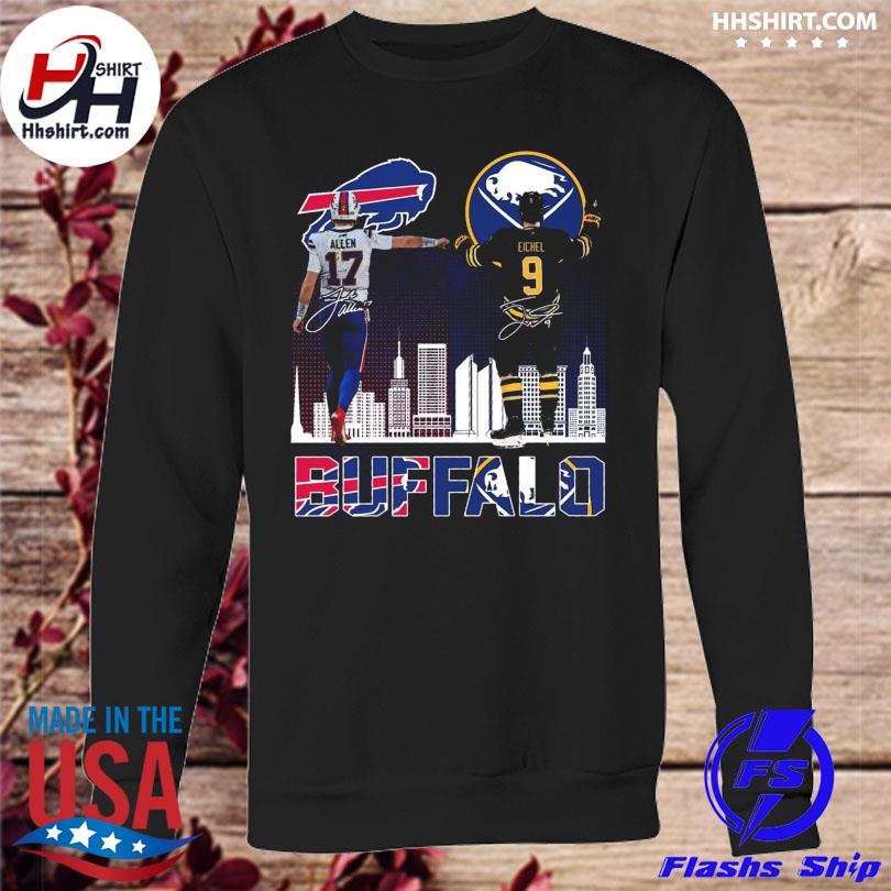 Official Josh Allen Buffalo Bills and Jack Eichel Buffalo Sabres signatures  shirt, hoodie, sweater, long sleeve and tank top