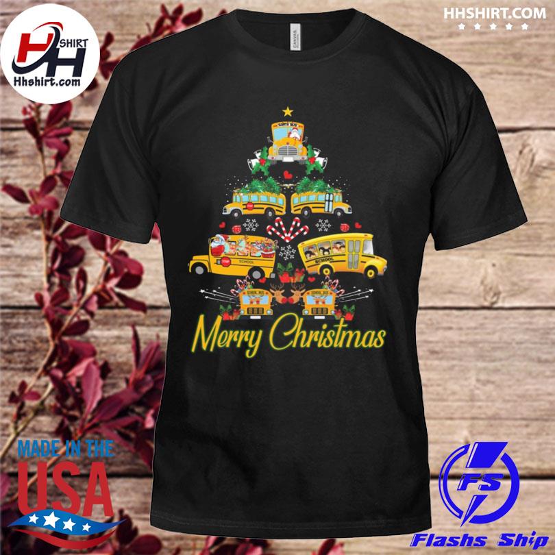 Christmas Tree School Bus Style 2022 sweater
