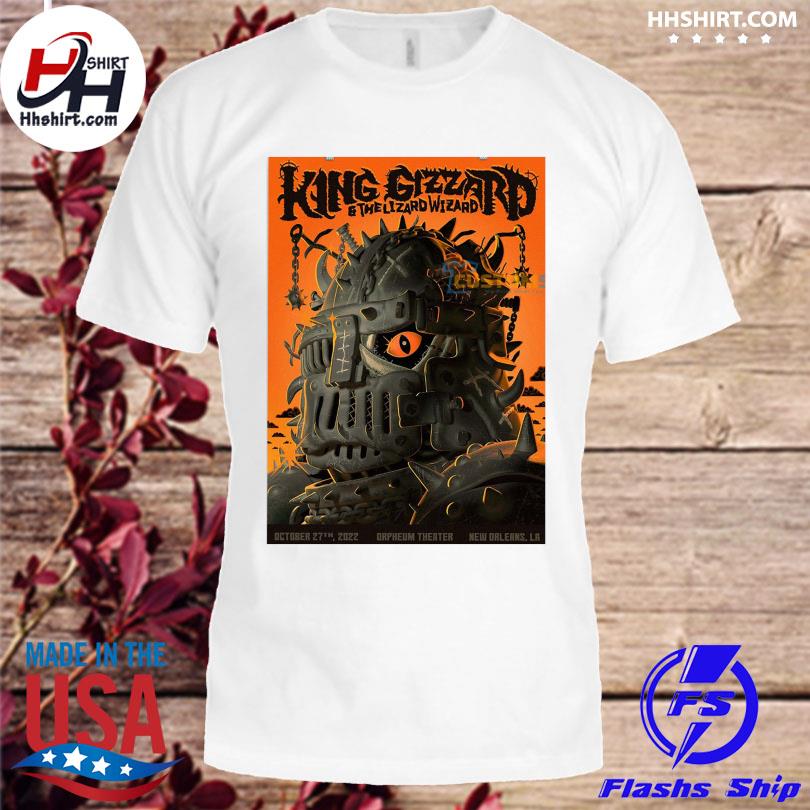 King gizzard new orleans and the lizard wizard october 27 2022 orpheum theater la shirt