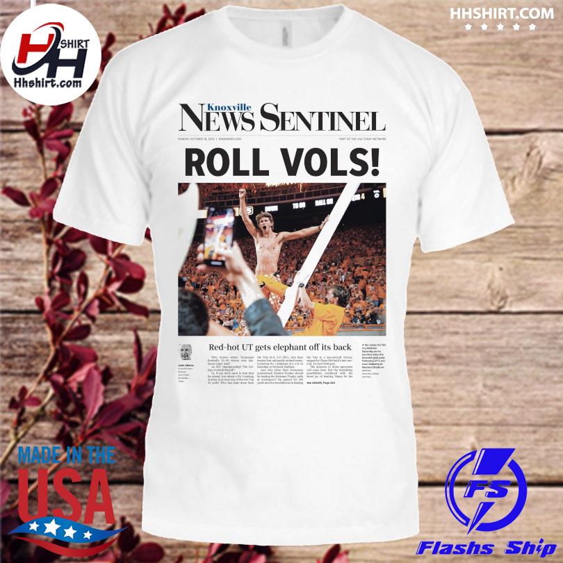Knoxville news sentinel roll vols shirt