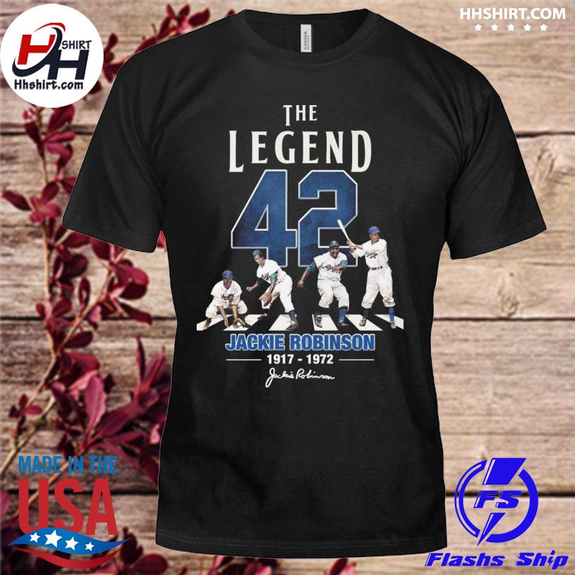 Jackie Robinson 42 Los Angeles Dodgers Signature Shirt, hoodie