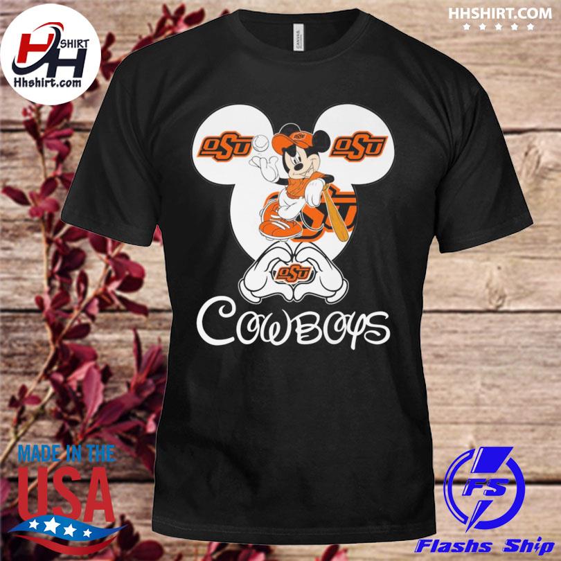 Mickey Mouse I love Oklahoma State Cowboys football 2022 shirt