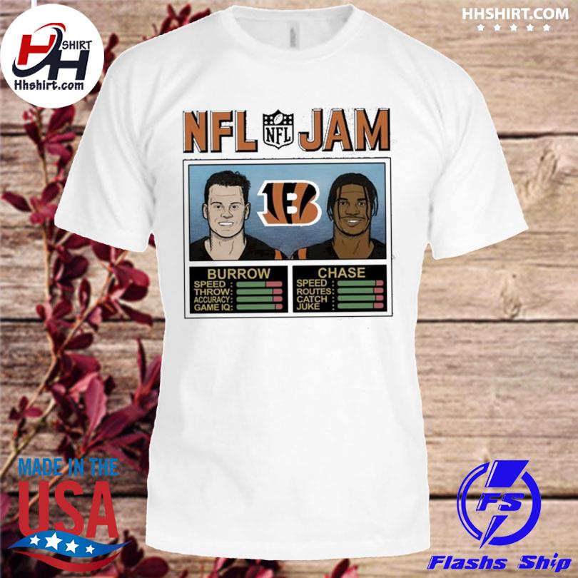 NFL Jam Bengals Burrow Chase shirt, hoodie, longsleeve tee, sweater