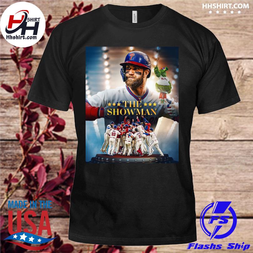 Official Bryce Harper the showman baseball team Philadelphia 2022 shirt