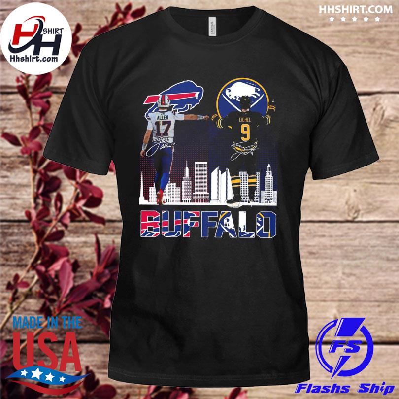 Official Josh Allen Buffalo Bills and Jack Eichel Buffalo Sabres signatures  shirt, hoodie, sweater, long sleeve and tank top