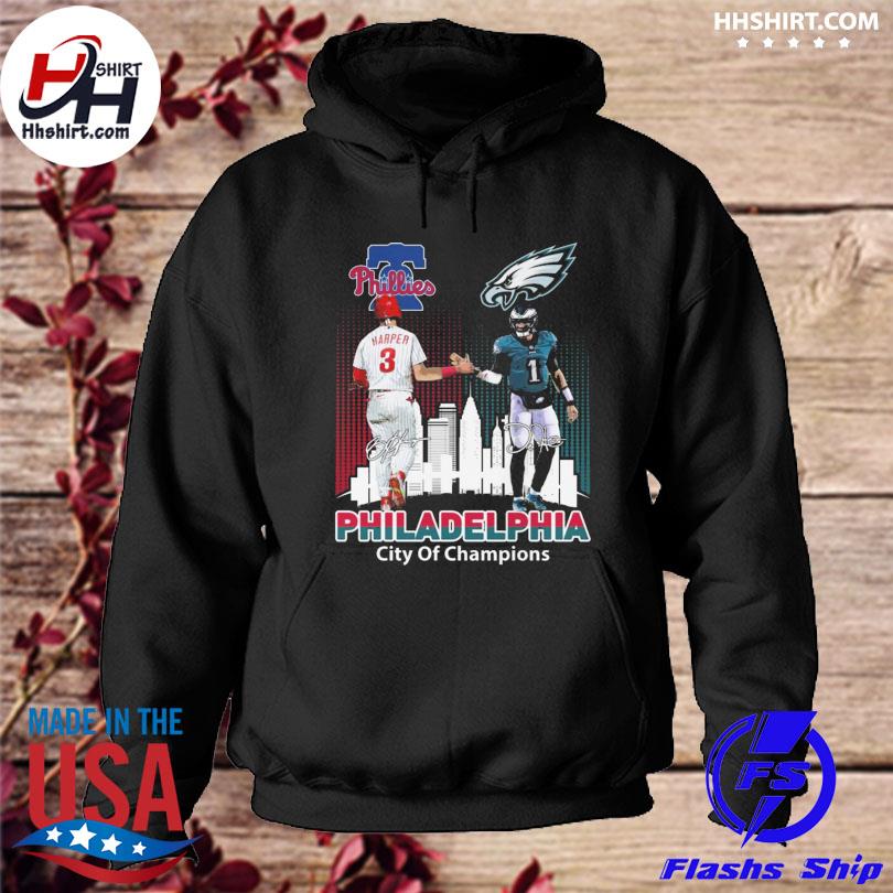 Philadelphia phillies bryce harper and eagles jalen hurts shirt, hoodie,  sweater, long sleeve and tank top