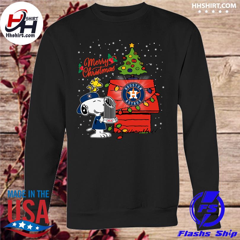 Official Houston astros Snoopy and Woodstock merry Christmas 2022