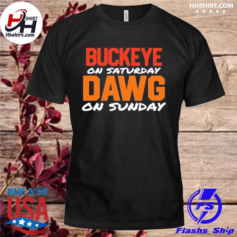 Ohio state buckeyes saturday cleveland browns dawg sunday shirt