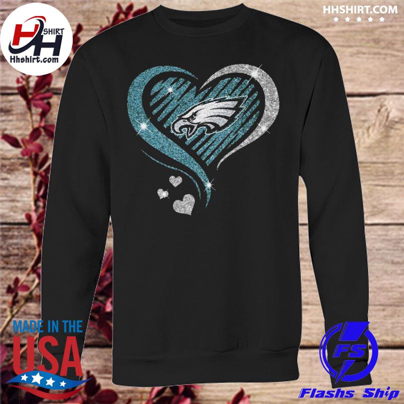 Philadelphia Eagles Football team logo and Heart 2022 shirt, hoodie,  longsleeve tee, sweater
