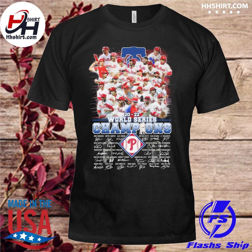 Philadelphia Phillies 2022 World Series Champions Signatures shirt