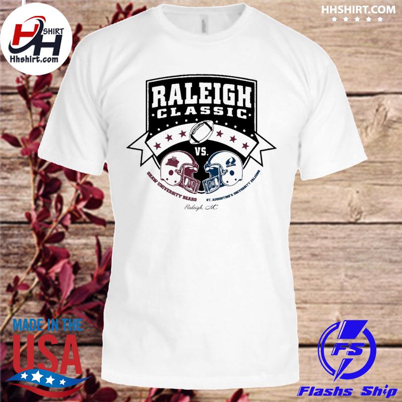Raleigh classic shaw university bears bt augustine's university falcons shirt