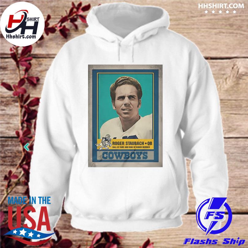 Roger staubach Cowboys name and number shirt, hoodie, longsleeve