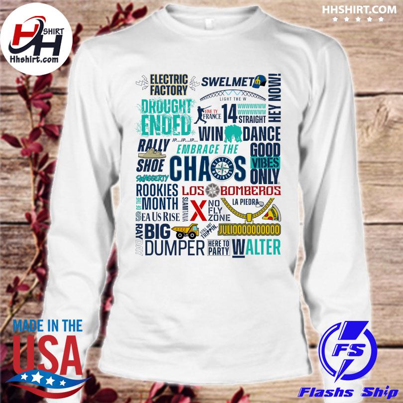 Seattle Mariners electric factory drought ended swelmet chaos shirt,  hoodie, longsleeve tee, sweater
