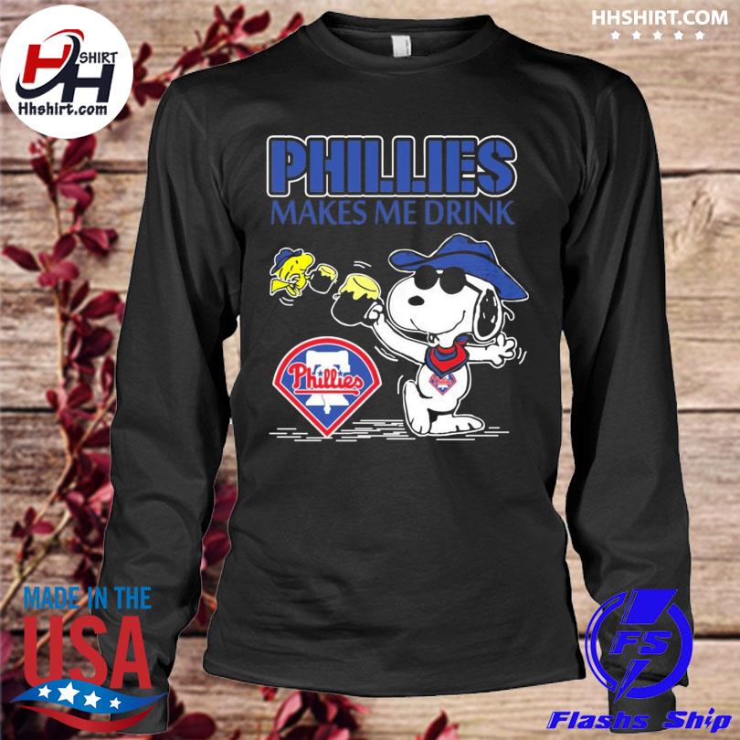 Snoopy And Woodstock Los Angeles Dodgers Makes Me Drinks Shirt