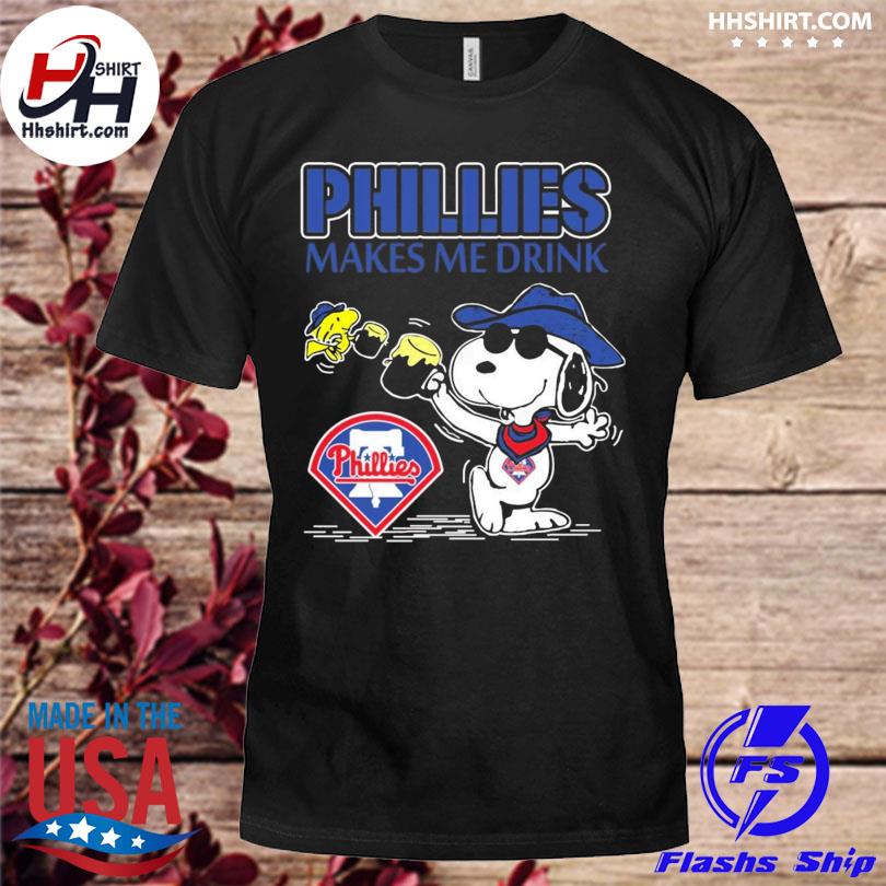 Snoopy And Woodstock Los Angeles Dodgers Makes Me Drinks Shirt