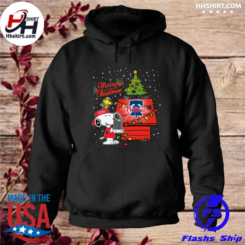 Snoopy and Woodstock Philadelphia Phillies postseason 2022 merry christmas  shirt