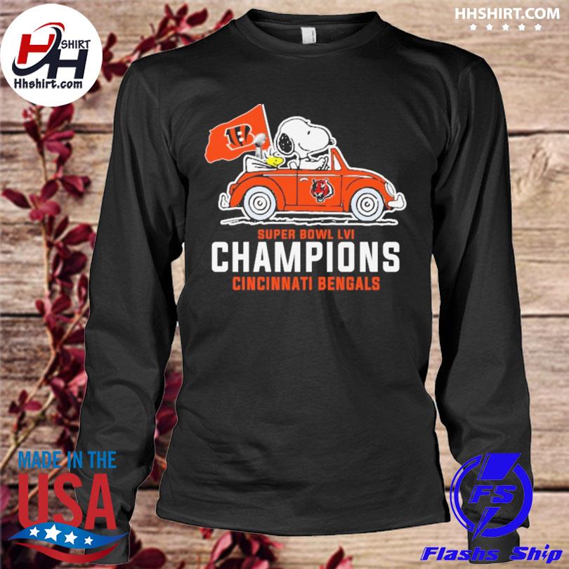 Snoopy Super Bowl Lvi Champions Cincinnati Bengals Shirt