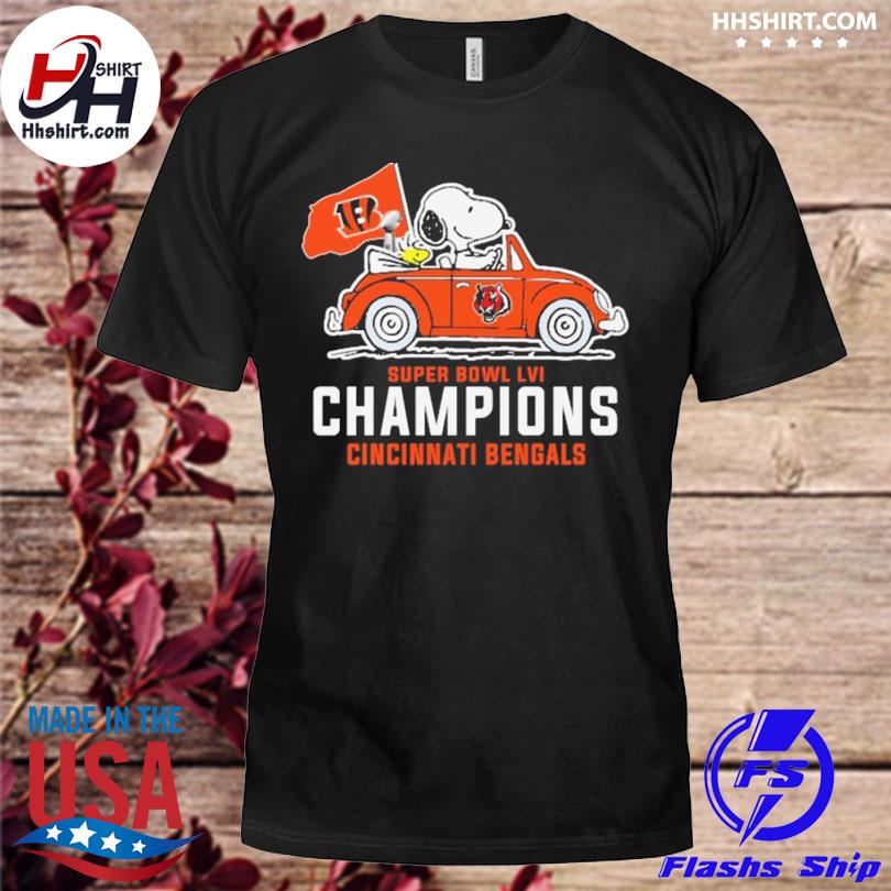 Snoopy Super Bowl Lvi Champions Cincinnati Bengals Shirt