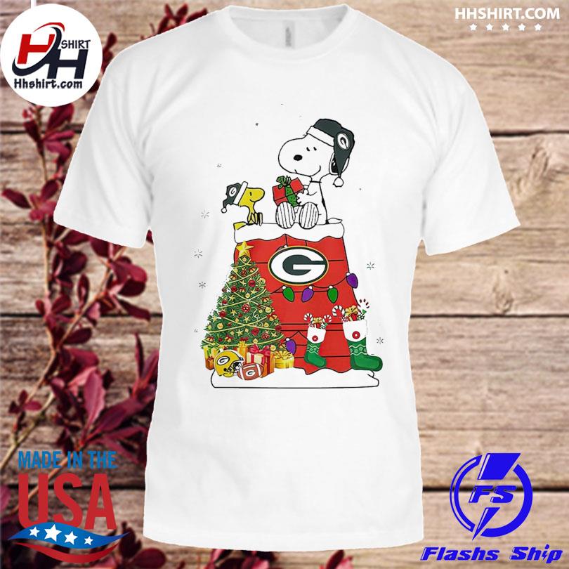 Buy Snoopy Paints The Green Bay Packers Logo Football Shirt